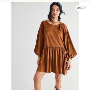 Free People Abbie Vegan Suede dress - XS
